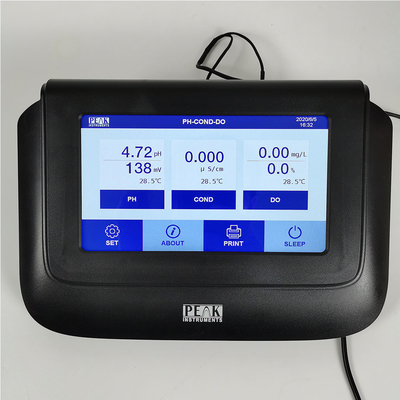 DC12V/1A Лабораторный многопараметрический сенсорный экран Проводимость TDS Соленость Растворенный кислородный счетчик