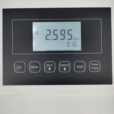 Спектрофотометр с диапазоном длины волны 190-1020 нм с и 40 * 70 мм LCD дисплеем с подсветкой