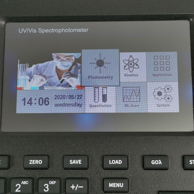 C-7200 двойной луч 2nm УФ / Вис спектрофотометр с силиконовой кнопкой 7 дюймовый цветной экран